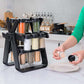 Rotating Spice Rack Organizer Revolving Seasoning Storage Stand for Kitchen Countertop with 18 Jars